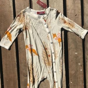 NWT Milkbarn footed romper size 0-3 months